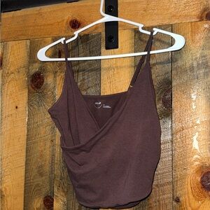 Aerie Brown Crop Top